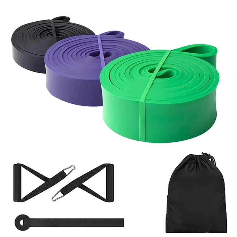 Exercise Resistance Bands Natural Latex Elastic Rubber Workout Fitness Equipment Expander Elastic Rubber Bands for Home Gym