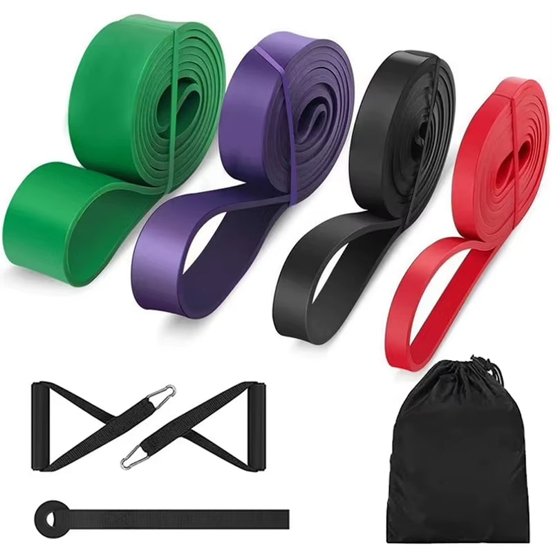 Exercise Resistance Bands Natural Latex Elastic Rubber Workout Fitness Equipment Expander Elastic Rubber Bands for Home Gym