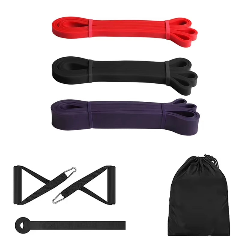 Exercise Resistance Bands Natural Latex Elastic Rubber Workout Fitness Equipment Expander Elastic Rubber Bands for Home Gym