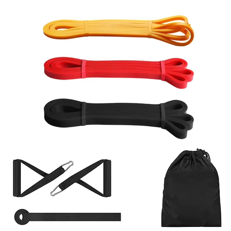 Exercise Resistance Bands Natural Latex Elastic Rubber Workout Fitness Equipment Expander Elastic Rubber Bands for Home Gym
