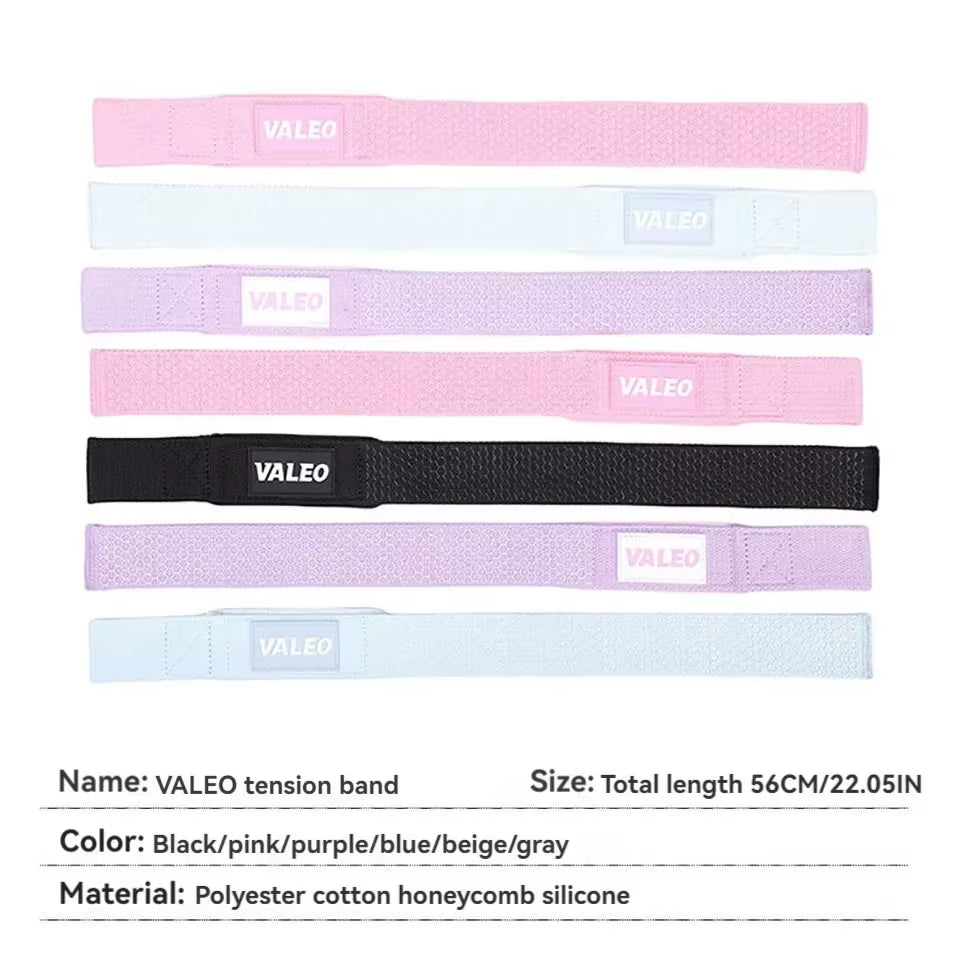 1Pair Fitness Band Honeycomb Silicone Added Friction Anti-Slip Pull-Ups Hard Grip Bands Wrist Protection Exercise Strap