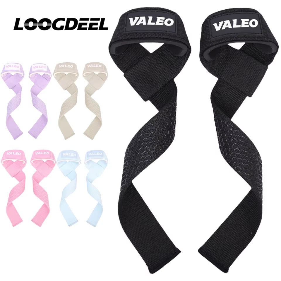 1Pair Fitness Band Honeycomb Silicone Added Friction Anti-Slip Pull-Ups Hard Grip Bands Wrist Protection Exercise Strap