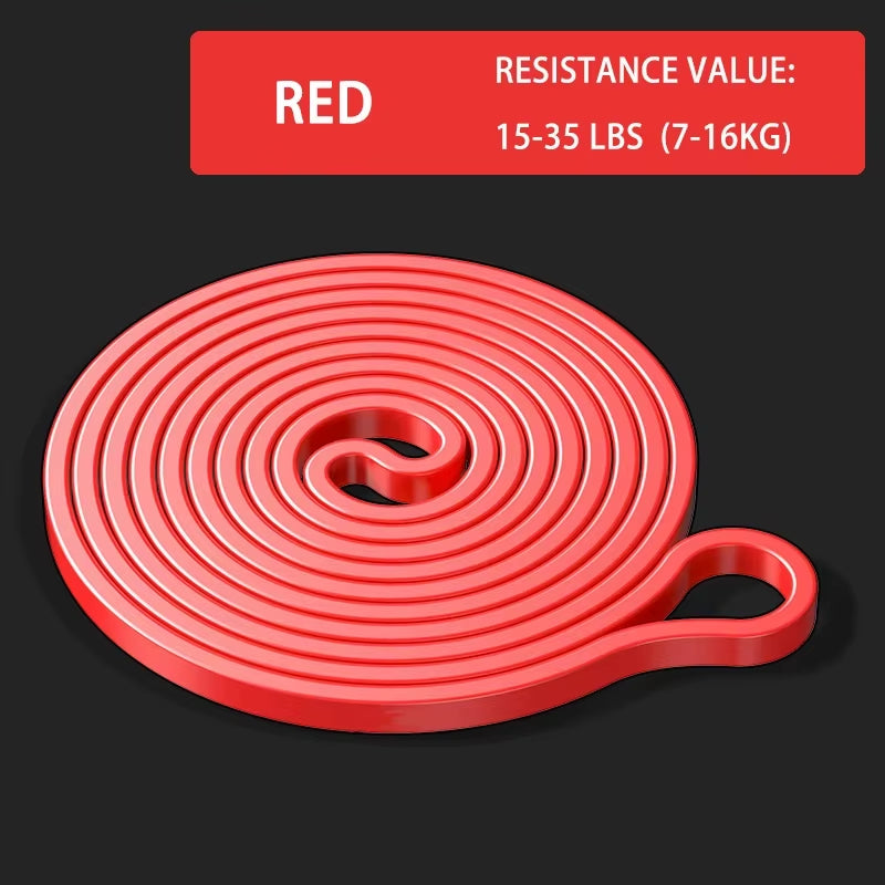 Exercise Resistance Bands Natural Latex Elastic Rubber Workout Fitness Equipment Expander Elastic Rubber Bands for Home Gym